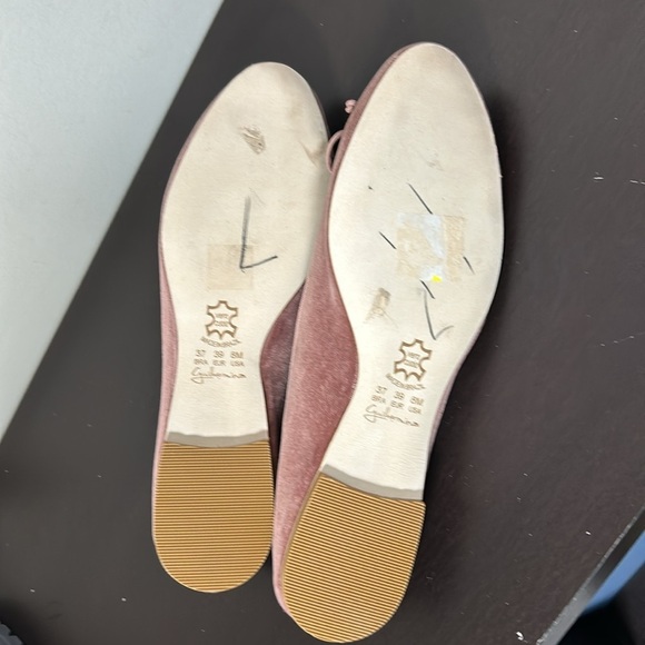 Anthropologie Pink Suede Flats - Picture 8 of 9